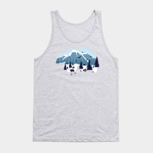 Polar Bear Silhouette Tank Top